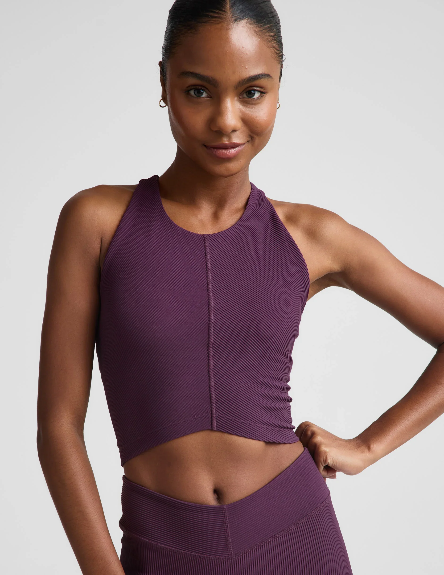 Impulse Ribbed High Neck Tank