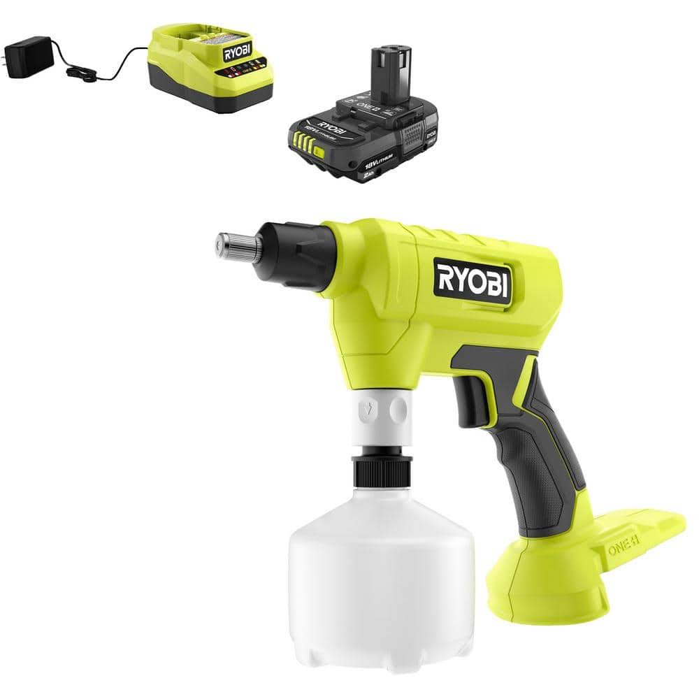 Ryobi One+ 18V Cordless Battery .5L Compact Sprayer with 2.0 Ah Battery and Charger