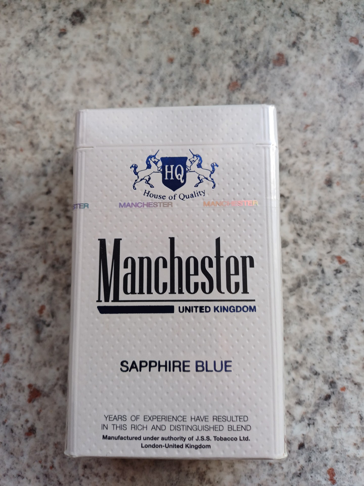 Manchester United Kingdom Sapphire Blue 5mg x 10 Packs /1 Carton