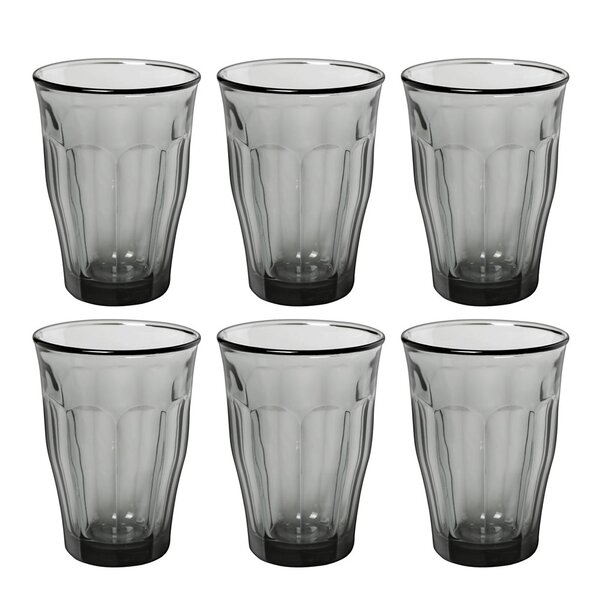 Picardie vannglass 36 cl 6 stk grå