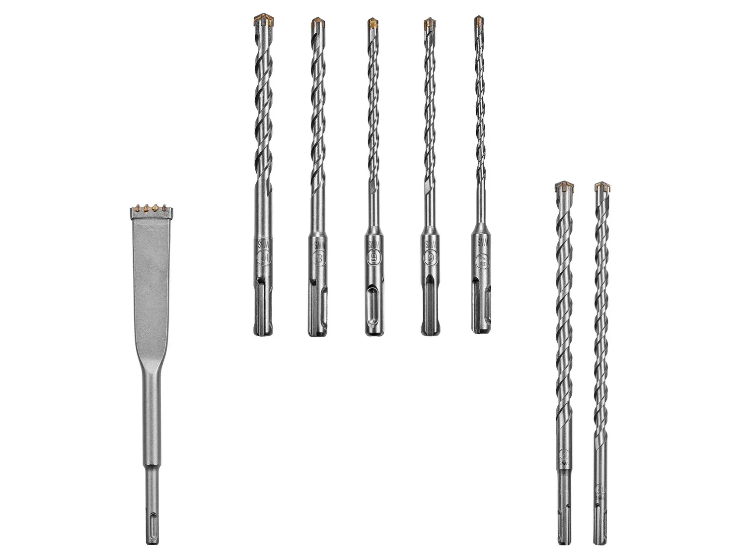 PARKSIDE PERFORMANCE Set de forets ou burins SDS Plus