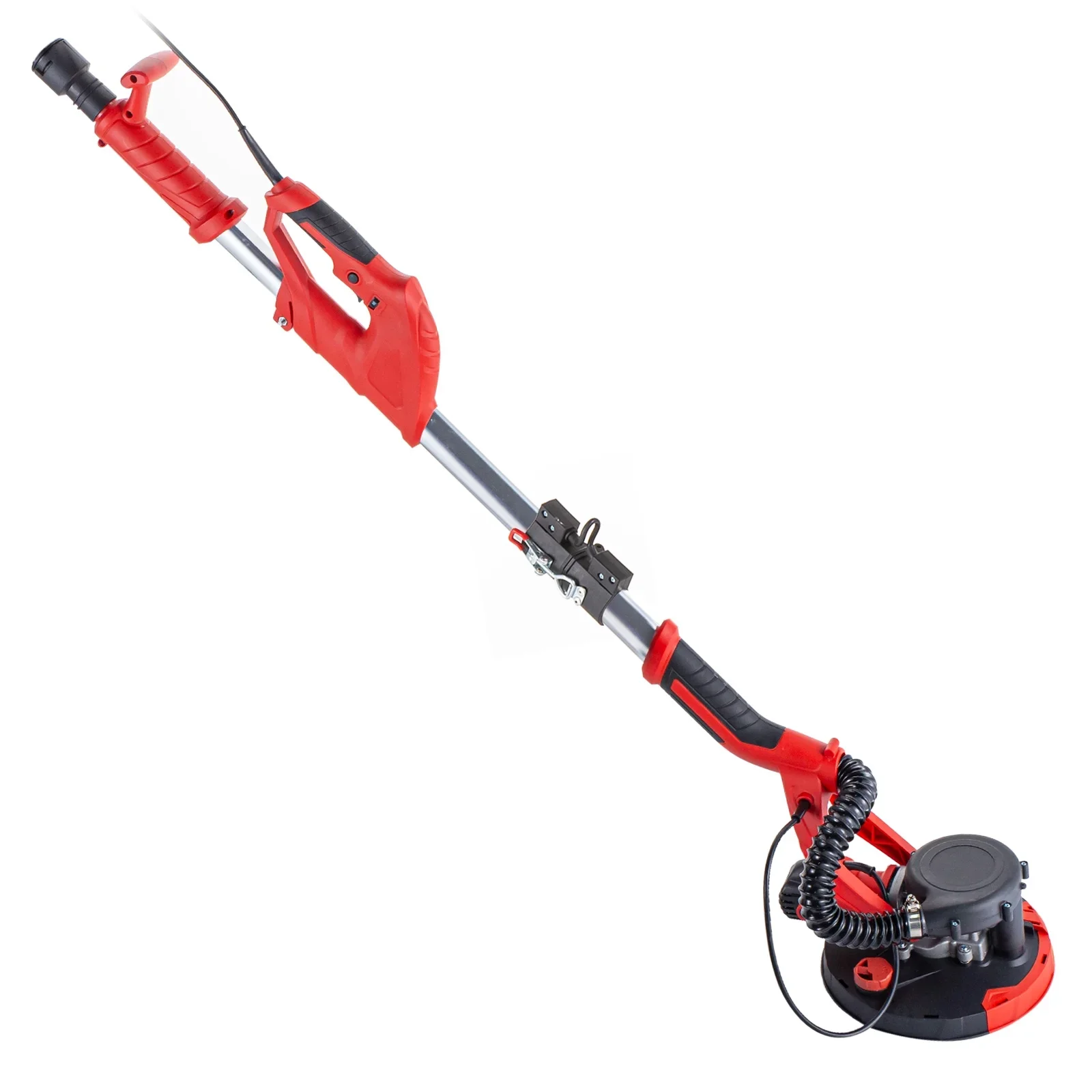 KFFKFF Drywall Sander 850W Electric, Electric Sander Variable Speed 800-1750RPM, Drywall Sander Collapsible Slate Sander with Telescope Handle, Vacuum Bag Drywall Sander 6 Grit Pad