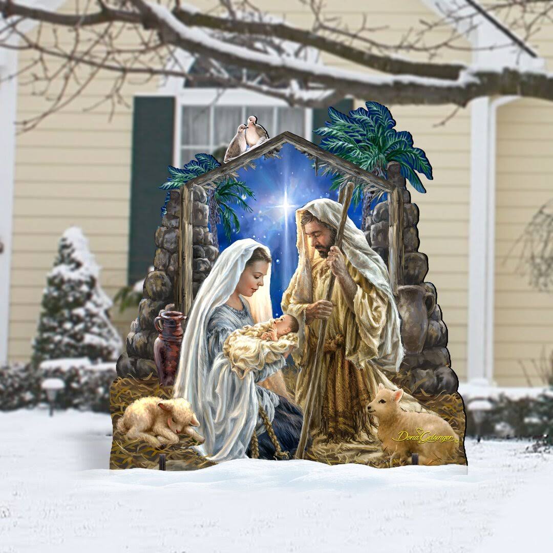 Glory to God Wooden Outdoor Decor The Holiday Aisle
