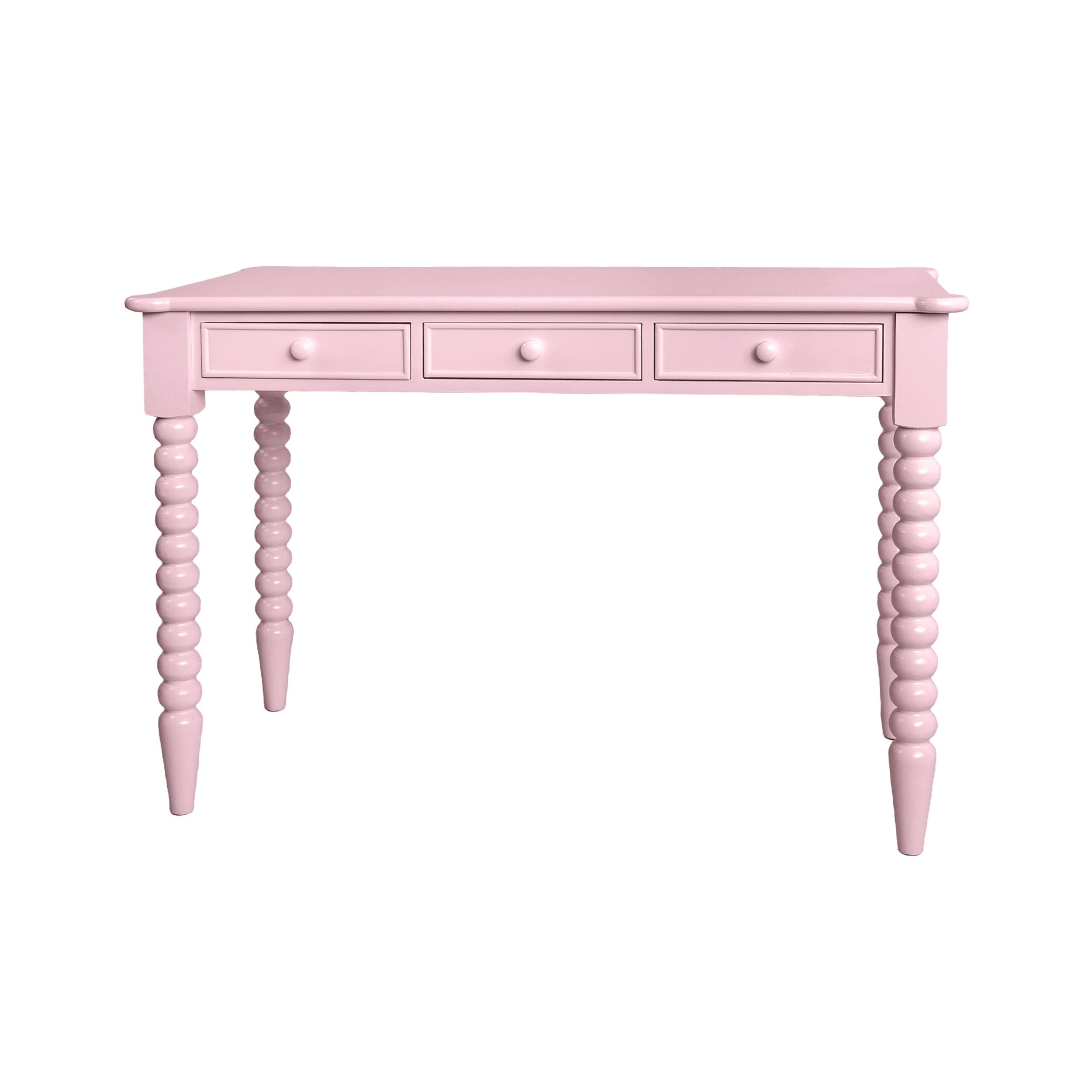 Maisie 3 Drawer Desk Pink