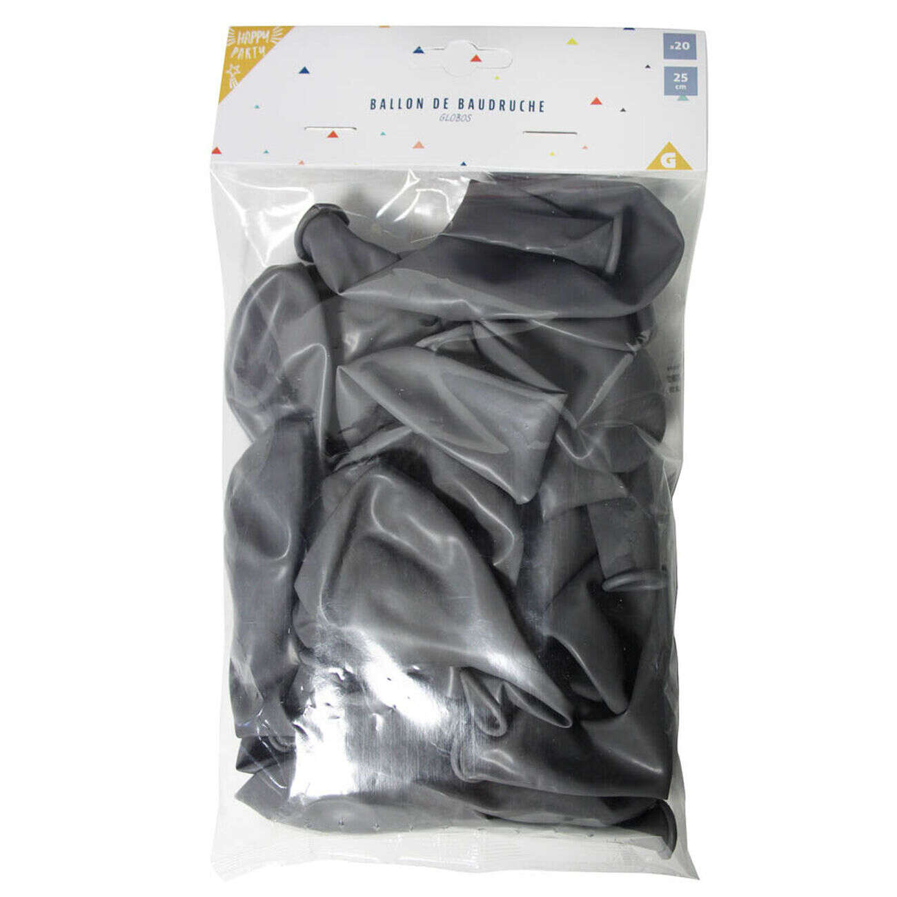 Ballon gris en latex x 20