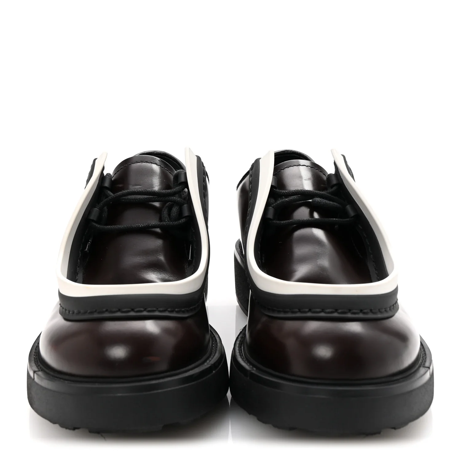 Spazzolato Rois Monolith 55mm Derby Loafers 8 Dark Brown Black