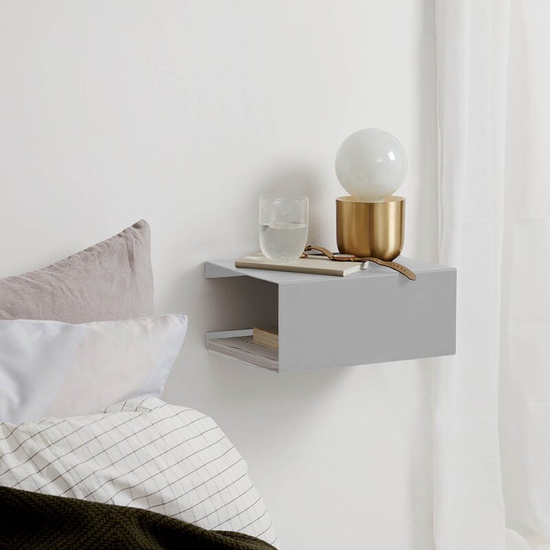 BoxShelf hylle 35x25x15 cm Stone Silver