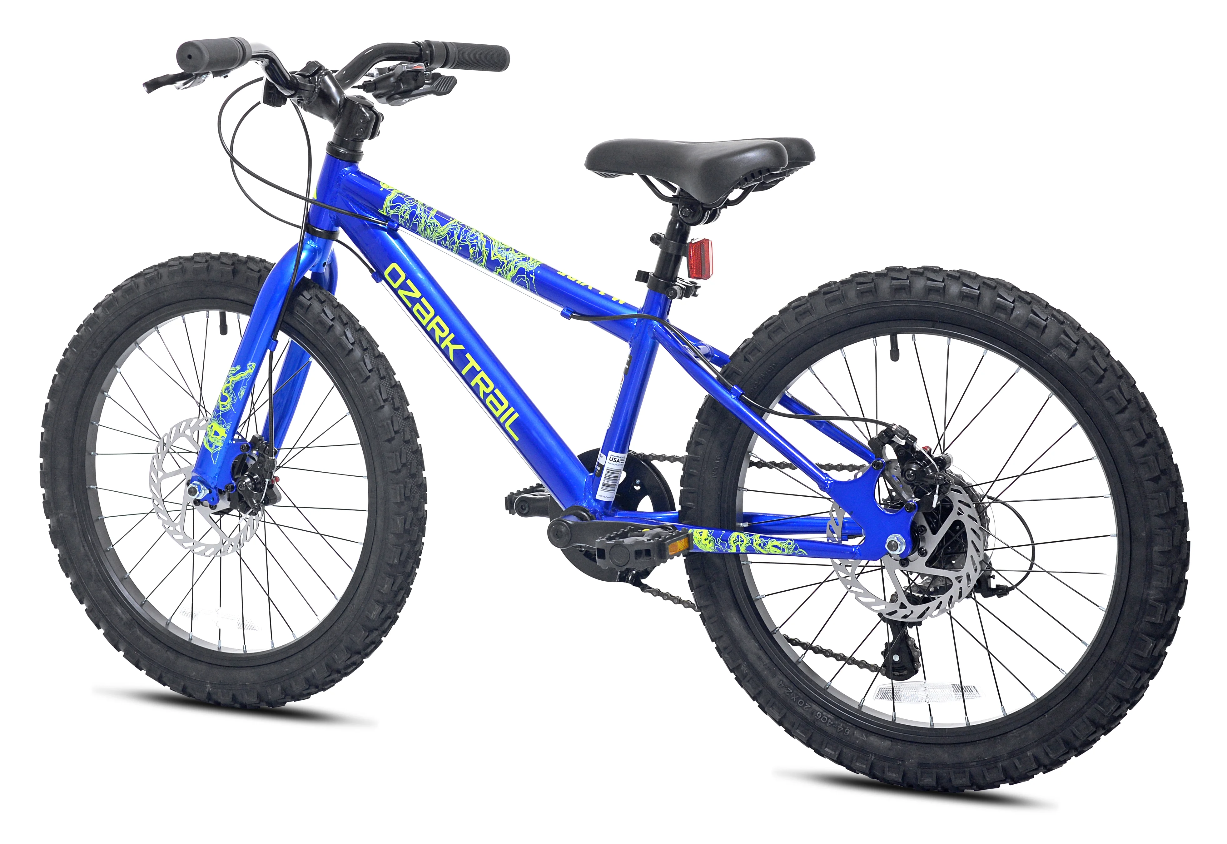 20" Vibe Mountain Bicycle, 7 Speed, Fits Riders 3'11"-4'4", Blue, Teen, Unisex - Image 3