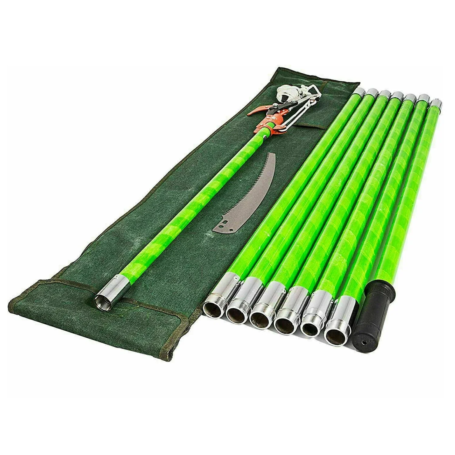 Tree Pole Pruner Tree Saw Garden Tools Loppers Hand Pole Saws for Tree Trimming Sawing and Shearing（26 Foot Length）