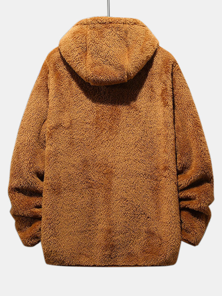 Manteau à capuche Teddy