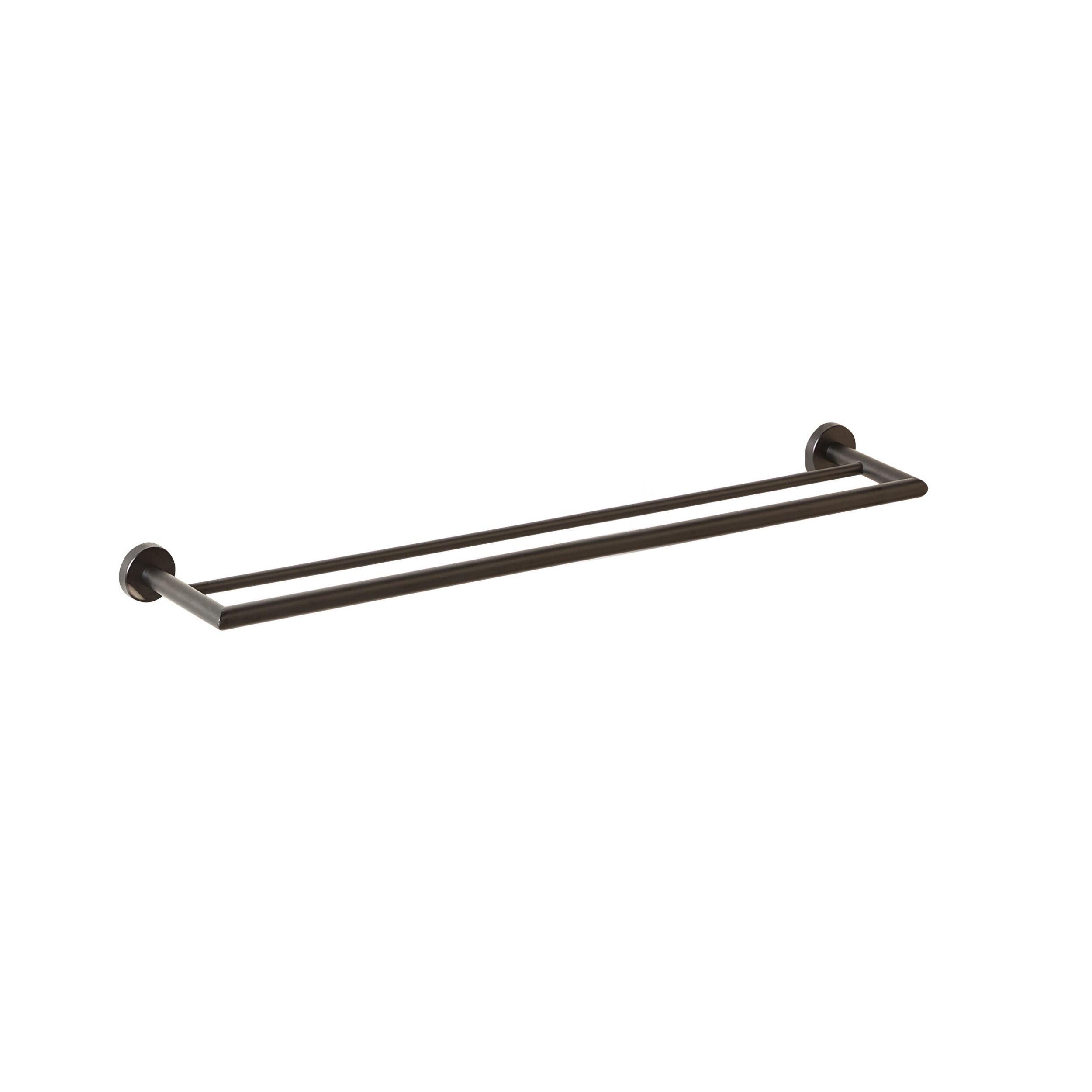 Harper Double Towel Rail 75cm Matt Black