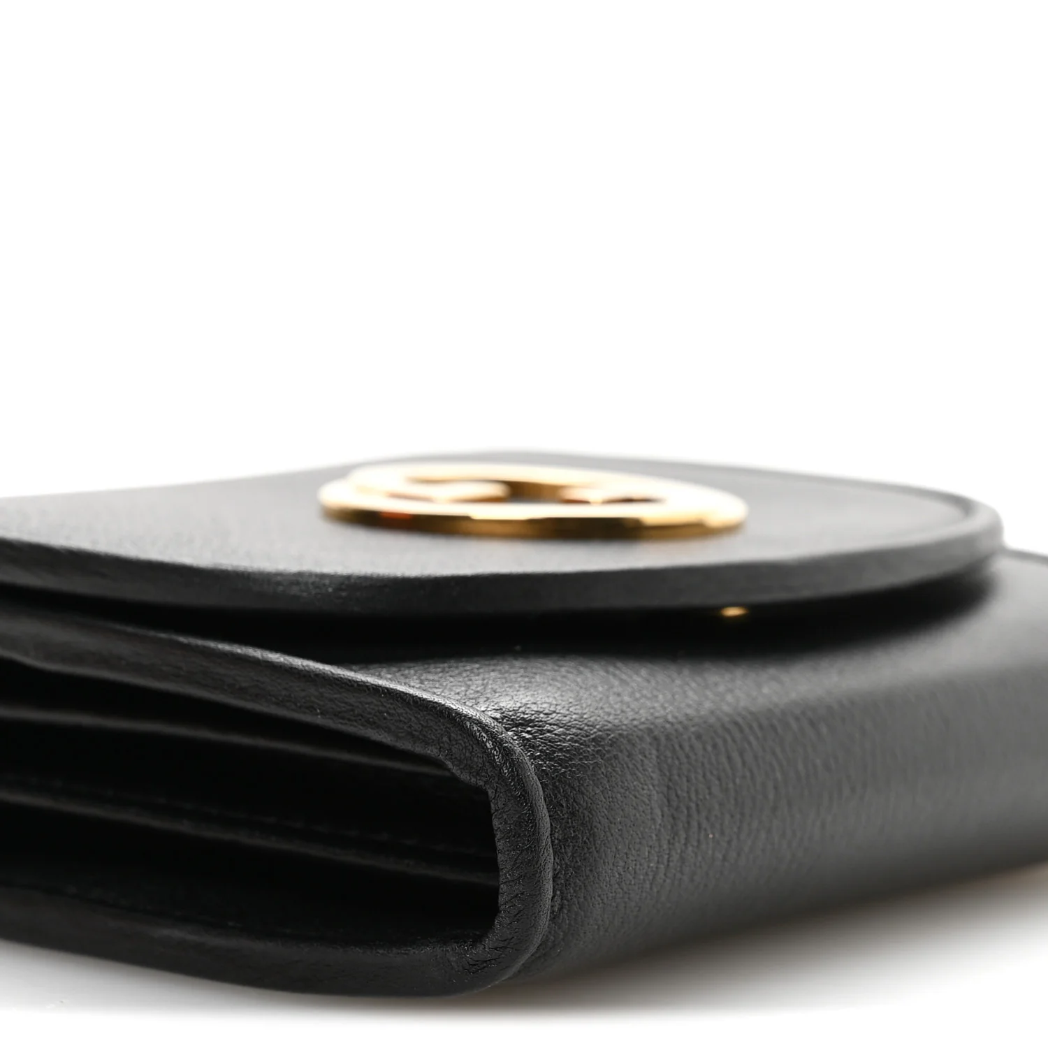 Roxy Calfskin Medium Blondie Chain Wallet Black