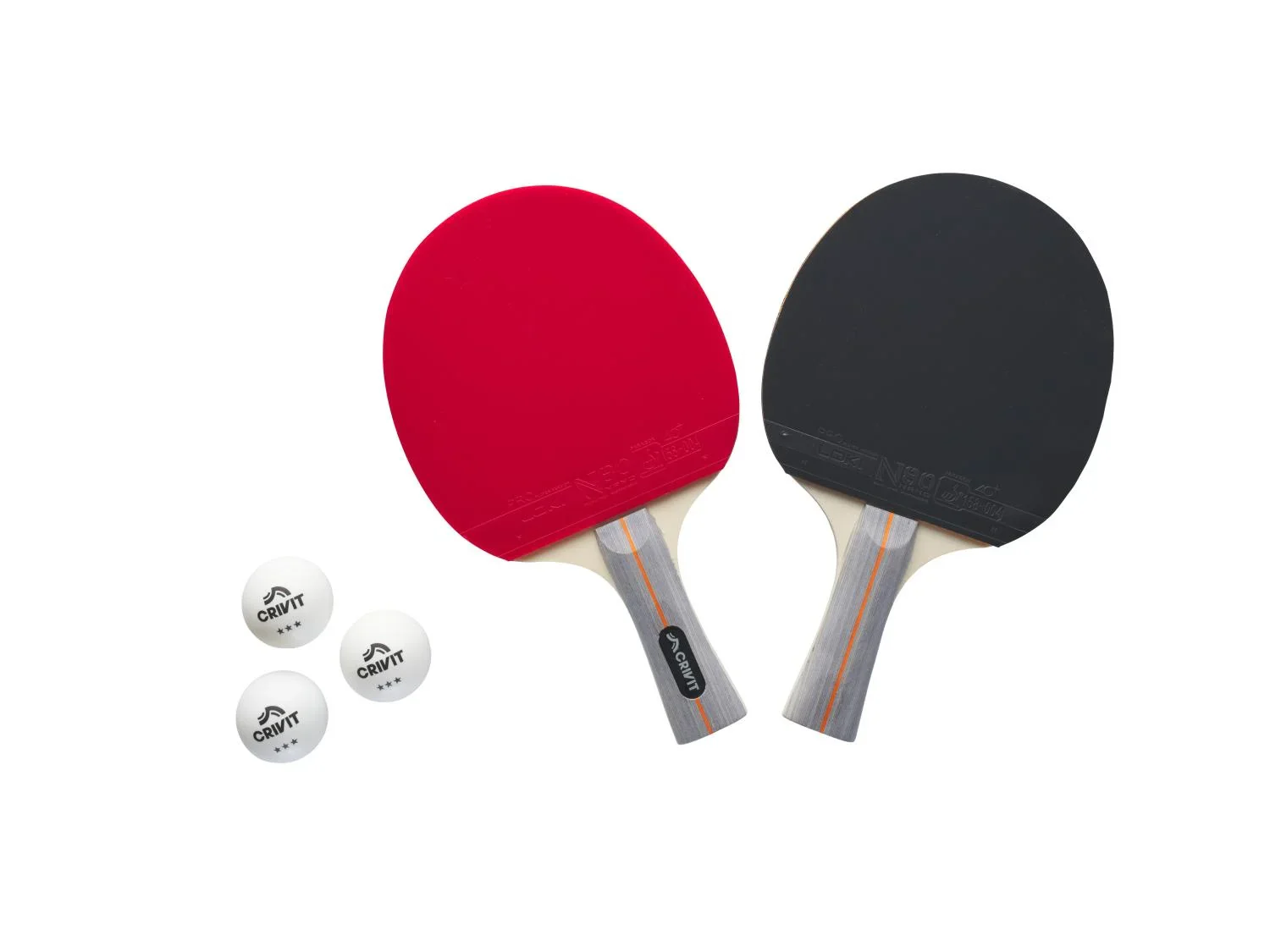 CRIVIT Set de raquettes de ping-pong ou filet de ping-pong