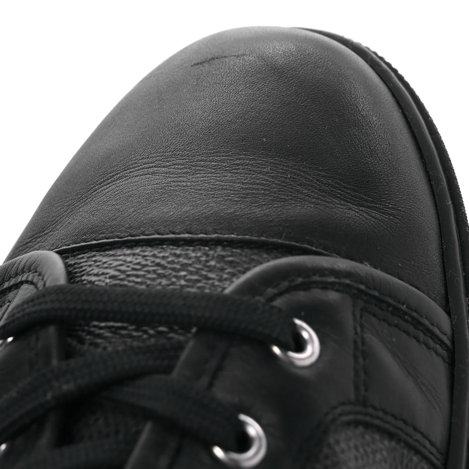 Calfskin Damier Graphite Sneakers 7.5