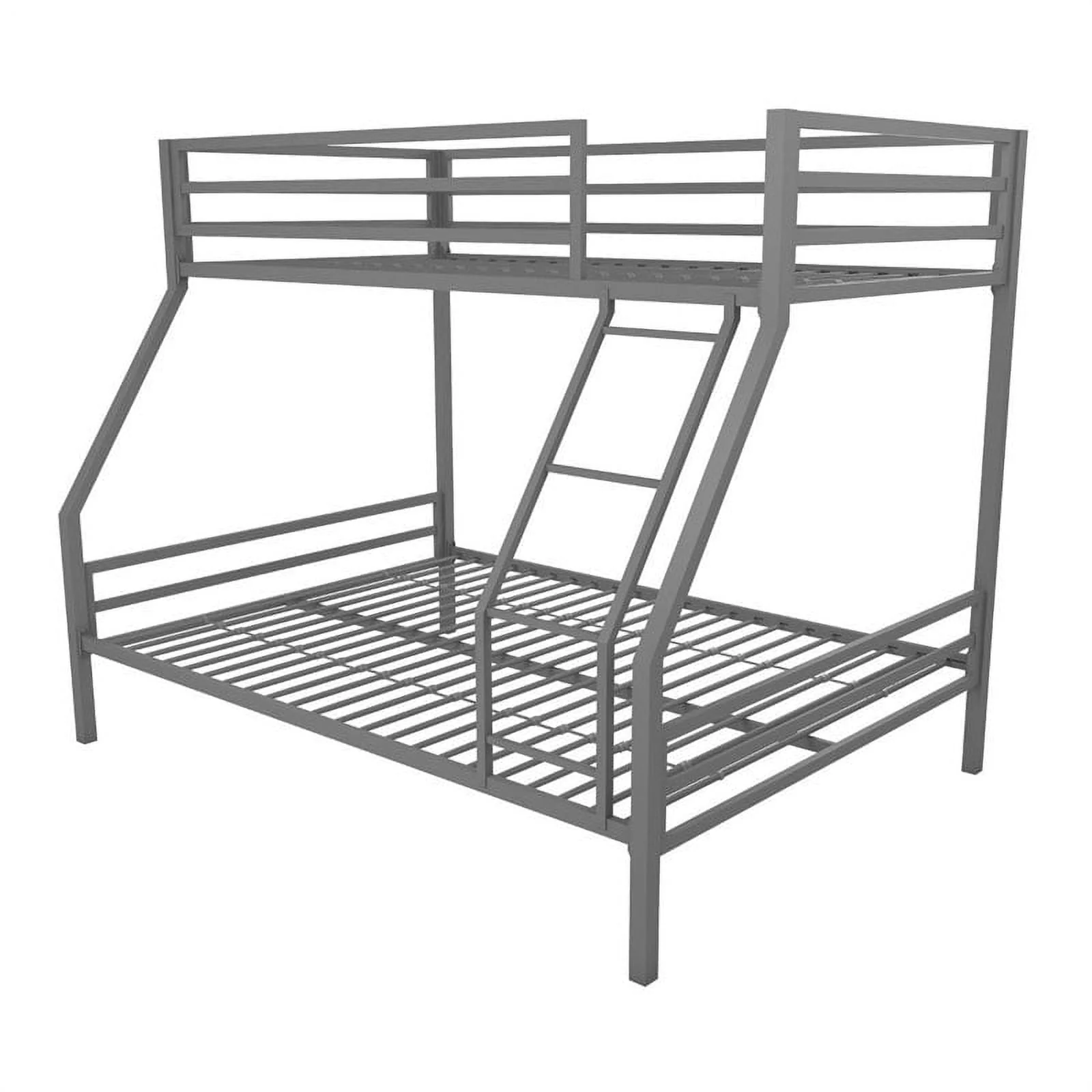 Teen Charlie Twin Over Full Metal Bunk Bed, Gray Image 6