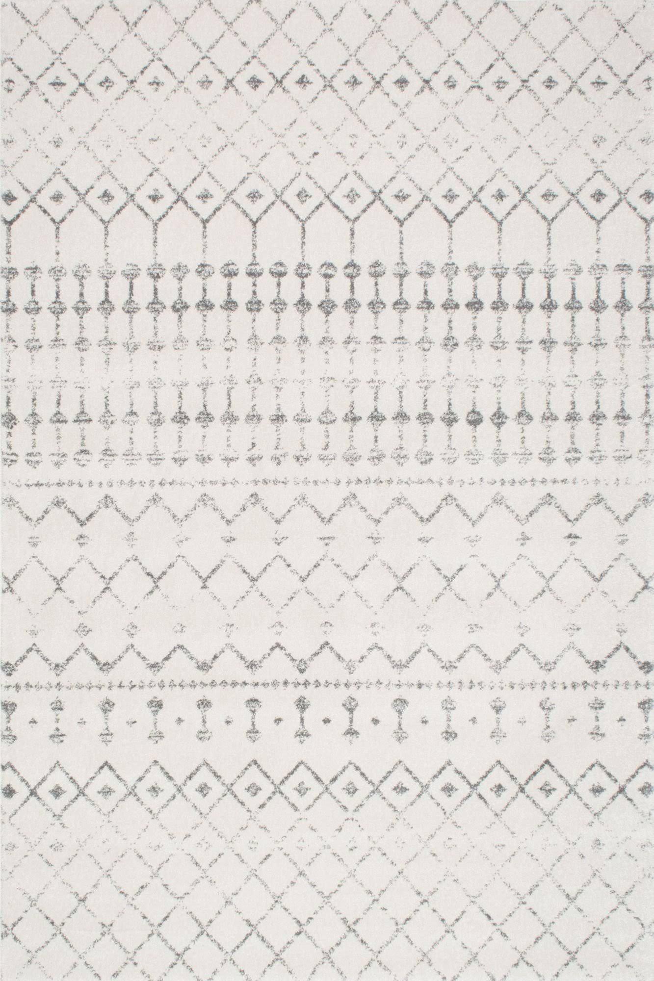 nuLOOM Moroccan Blythe Area Rug - 3' x 5' Gray