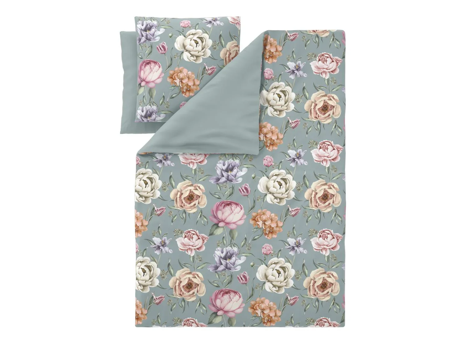 LIVARNO Parure de lit double face en satin microfibre, 260 x 240 cm