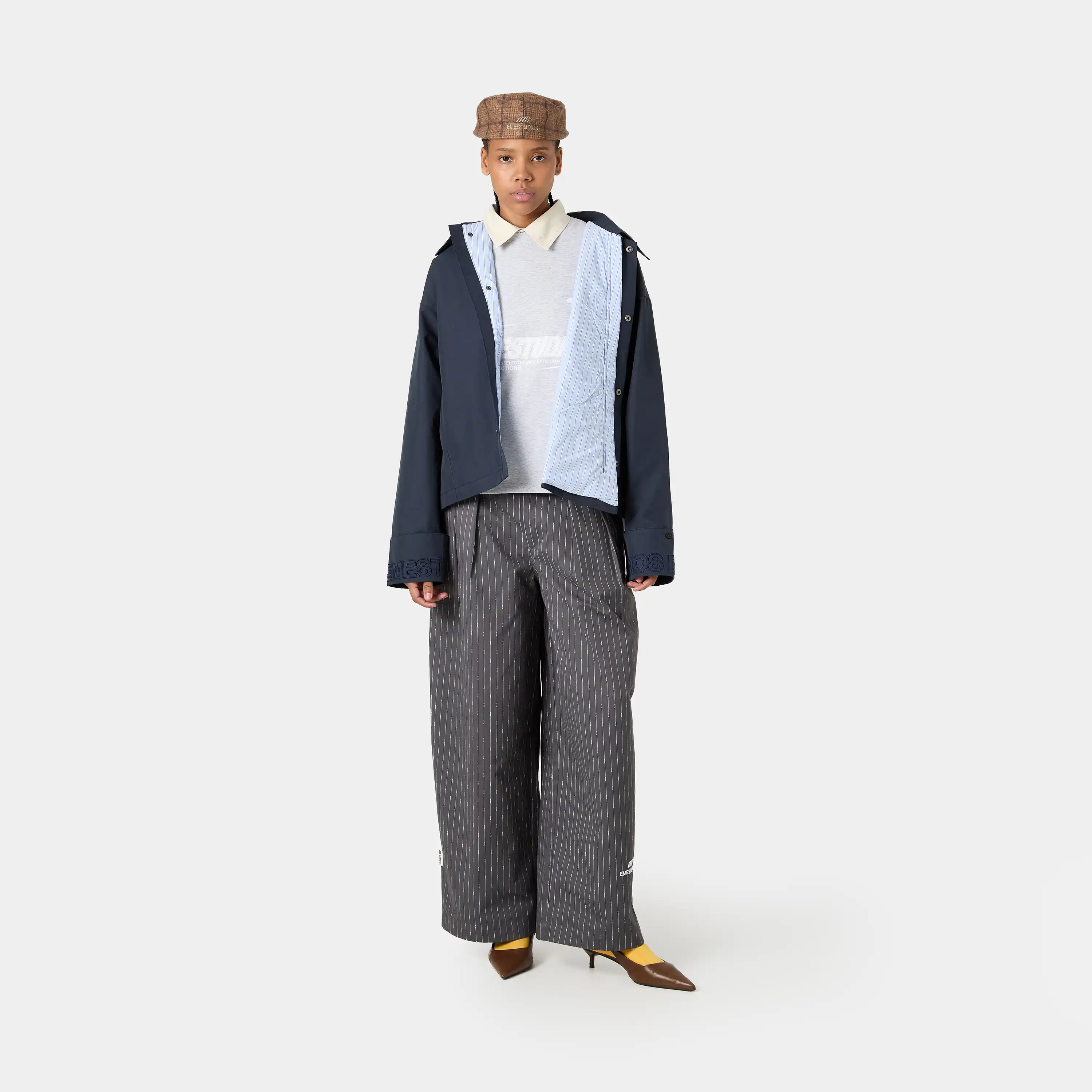 Lizi Navy Trench Jacket