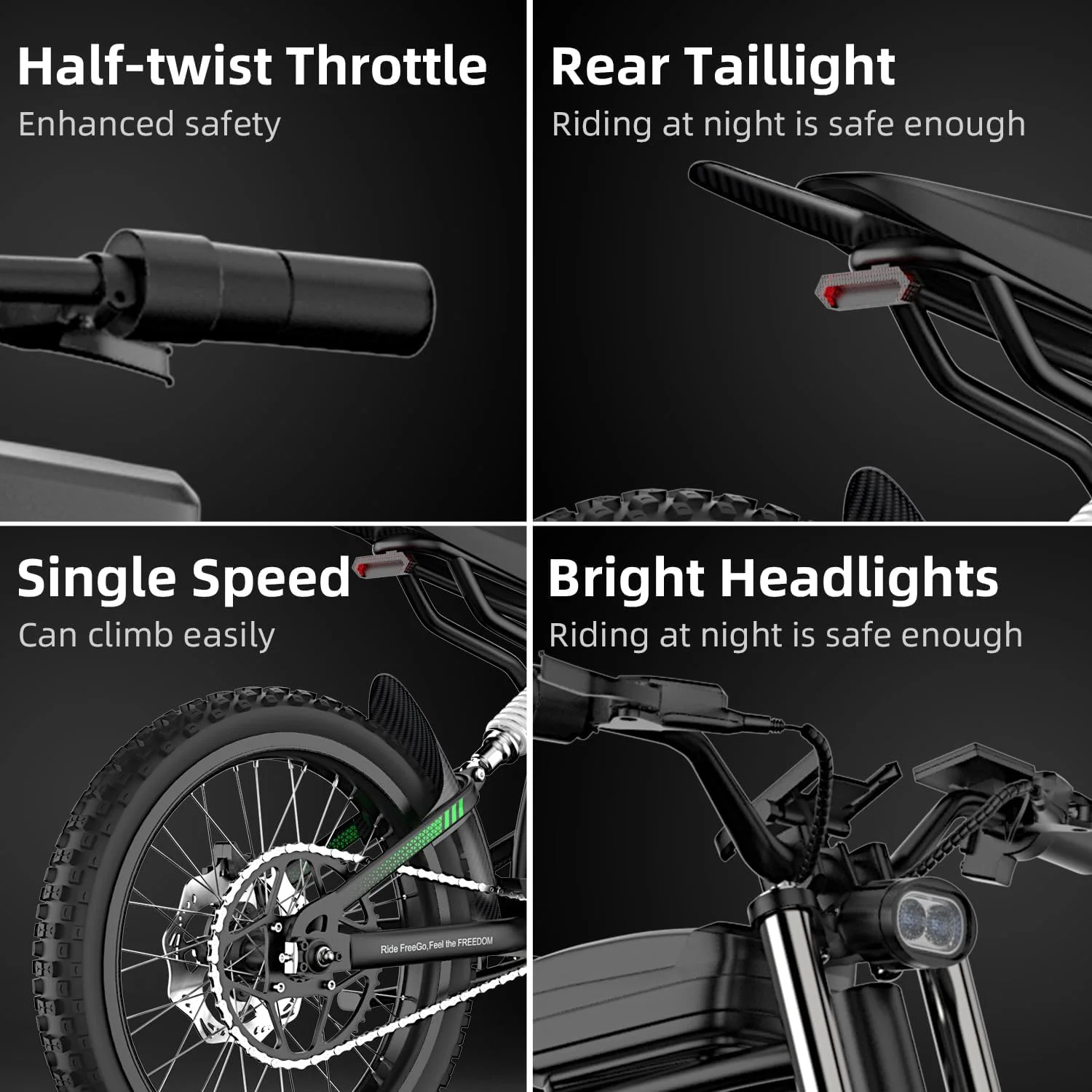 40MPH Electric Bicycle,Dual-Mode Electric Dirt Bike 3000W(Peak) Nova3 Electric Motorcycle Bike for Adults,Mid-Drive Motor, 60V/25Ah Battery,17x3.15 Tire Full Suspension Hydraulic Brake(Black) - Image 6