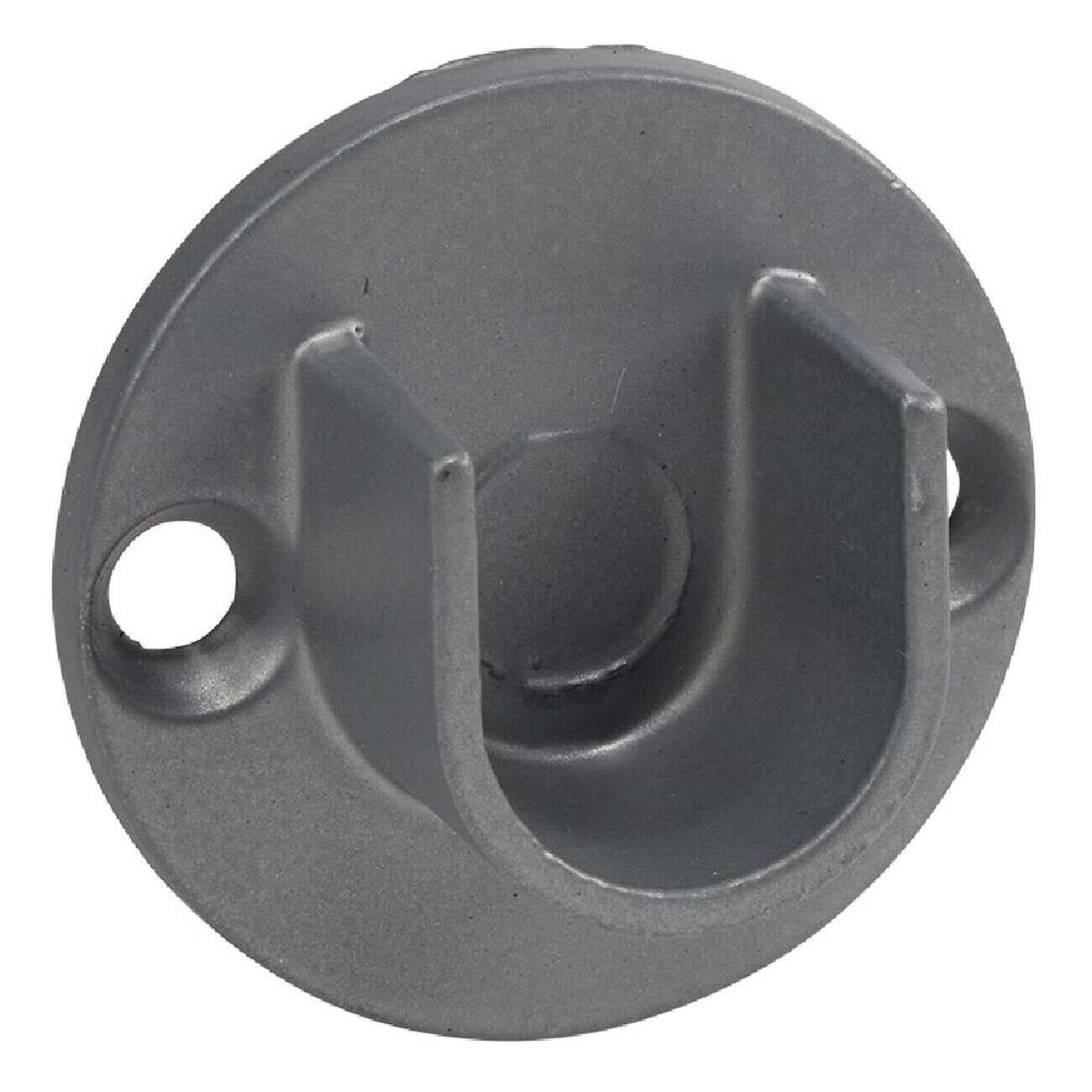 Support tringle à rideau gris Ø16mm x2