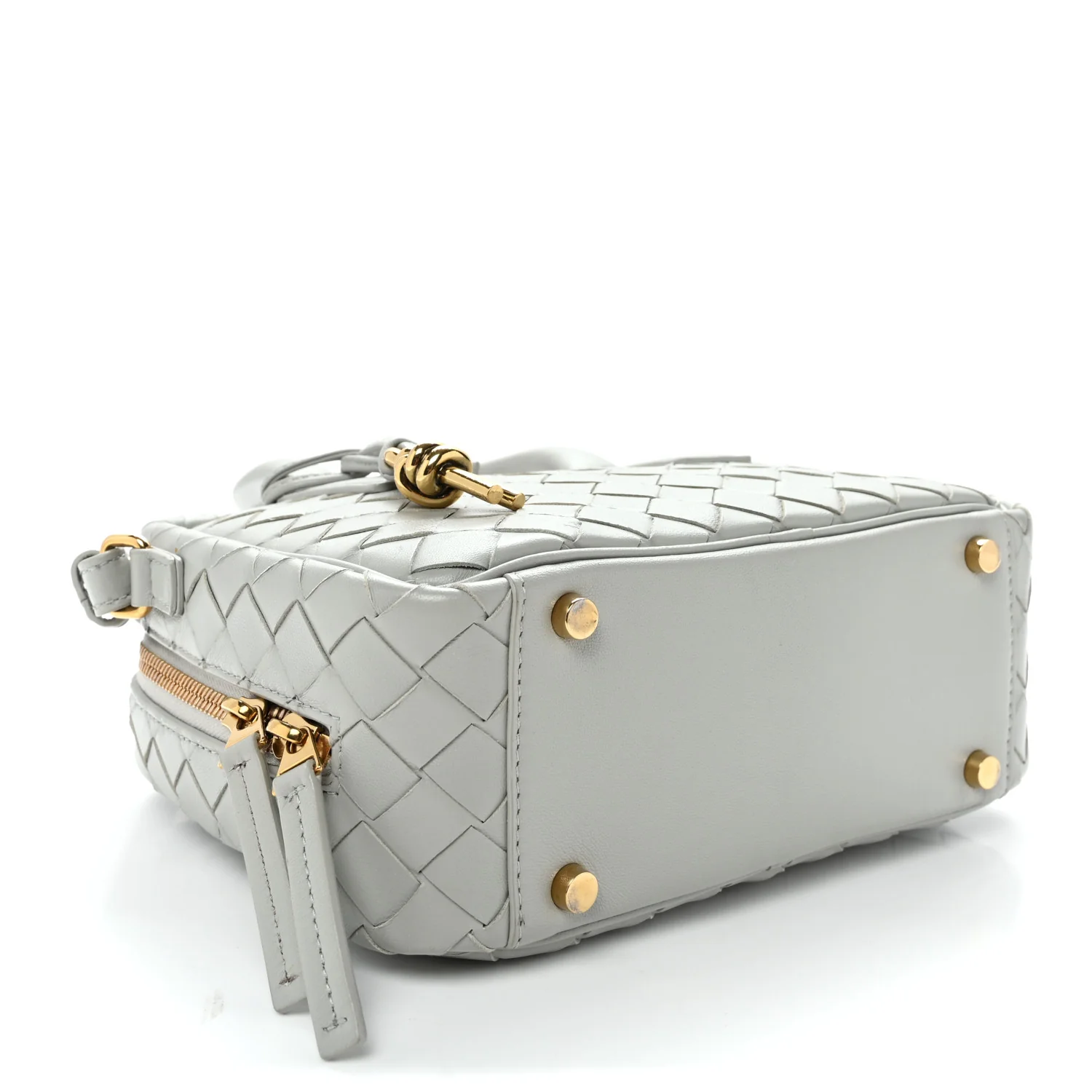 Lambskin Intrecciato Small Getaway Agate Grey