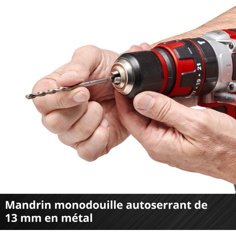 Einhell Perceuse Visseuse à percussion sans fil TE-CD 18/48 Li-i (2 x 2,0 Ah) PXC (Li-ion, 18V, Couple 48 Nm) Livré avec 2 Batteries 2,0Ah et Chargeur — vue 4