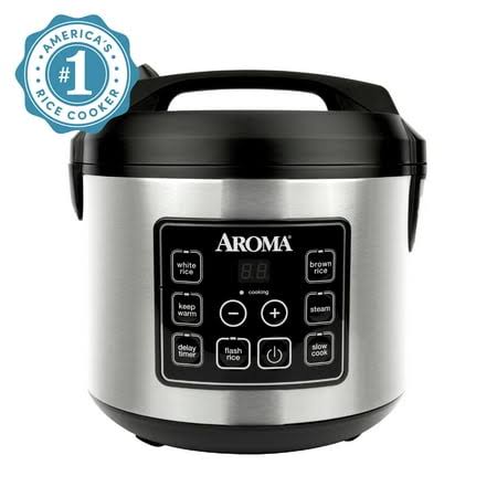 Aroma 20-Cup Programmable Rice & Grain Cooker and Multi-Cooker, New