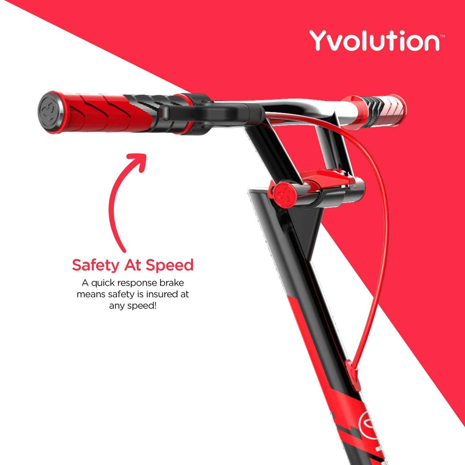 Y Fliker Lift | The Original Swing Wiggle Carving Scooter for Kids Age 7+ (Red) - Image 4