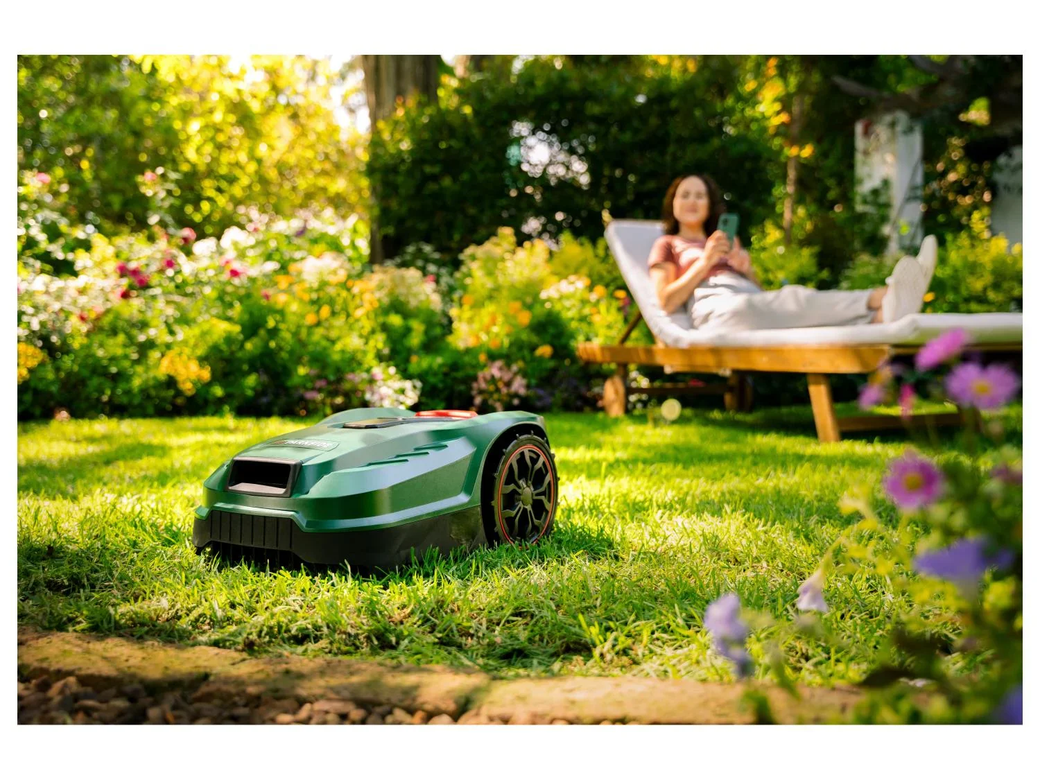 PARKSIDE Tondeuse robot City Smart, 250 m + Garage, 20 V