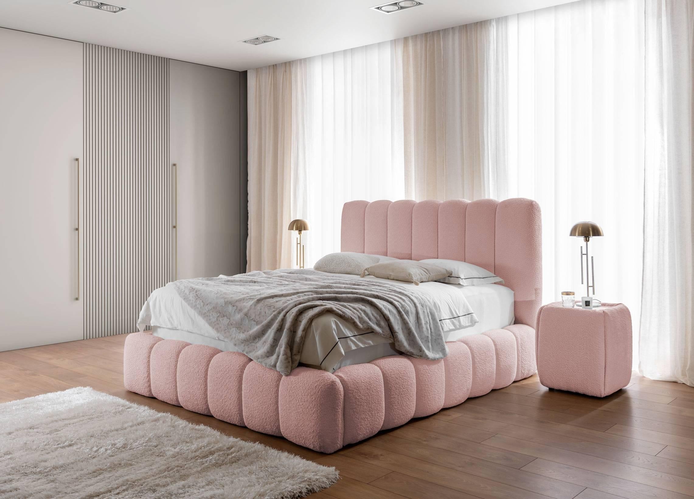 by fonQ Dawn Bedframe met Opbergruimte - 180 x 200 cm - Oudroze