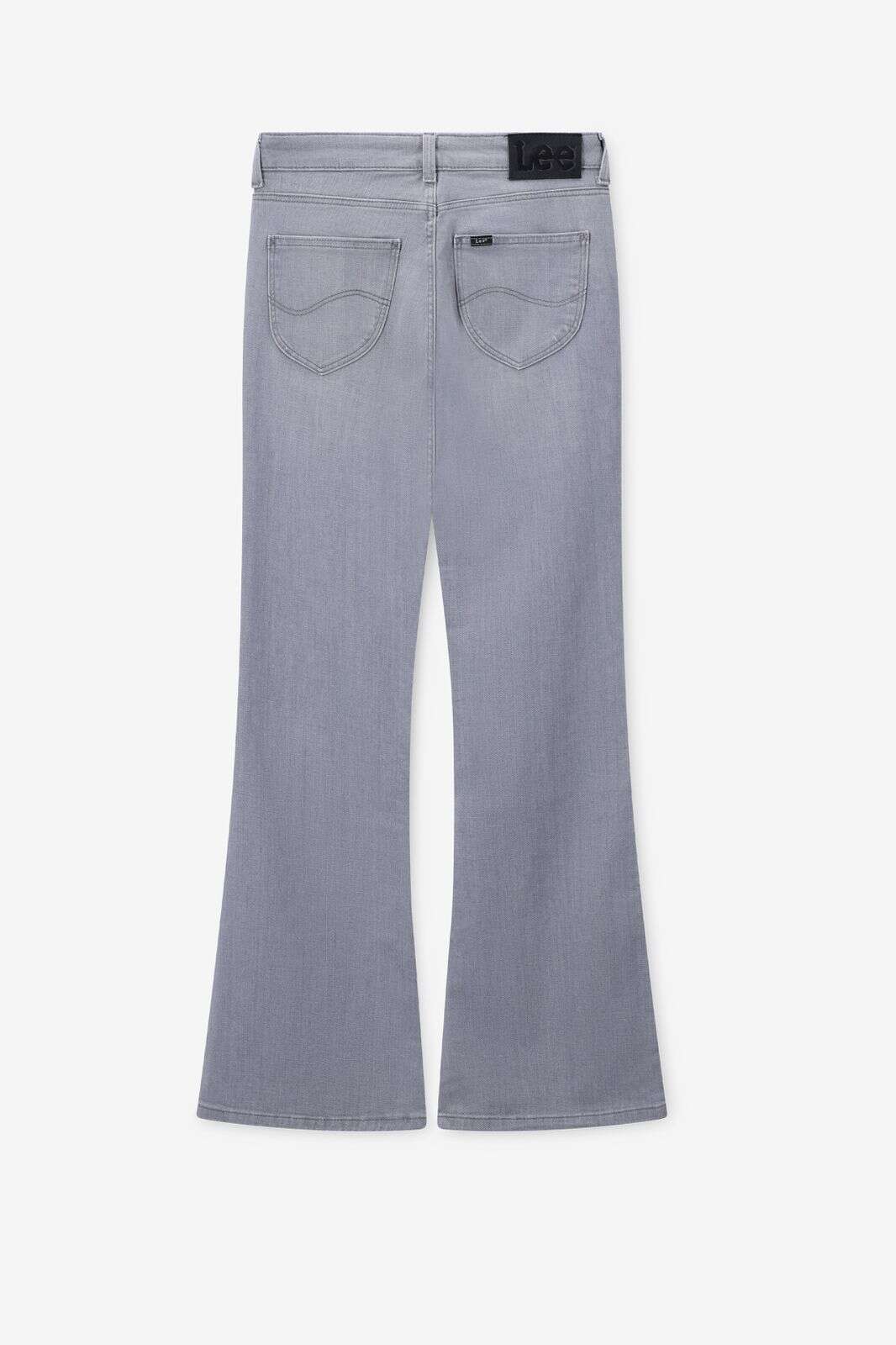 LEE lichtgrijze high waist flared jeans