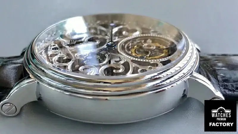 Patek Philippe Tourbillon 316L Stainless Steel Skeleton Dial