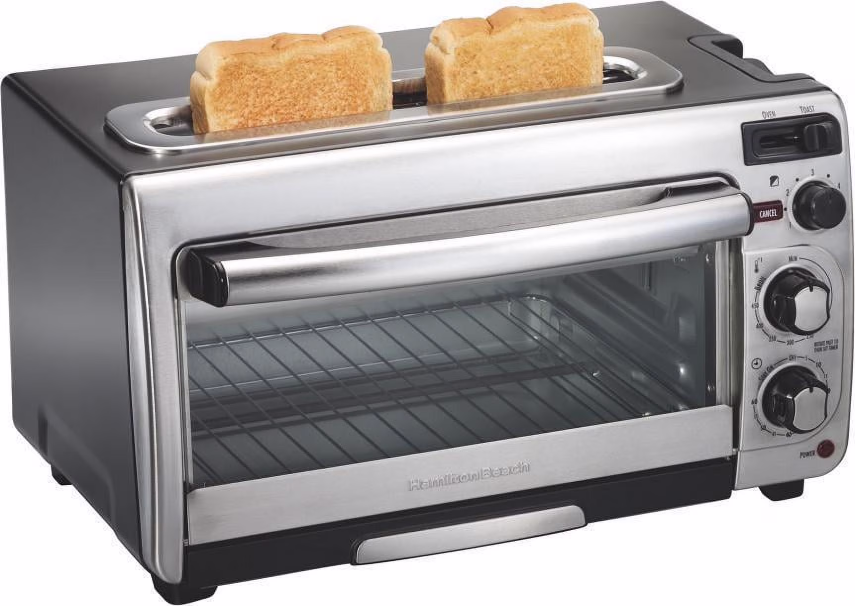 Hamilton Beach 2 - in - 1 Countertop Oven and Toaster Combination, Stainless Steel