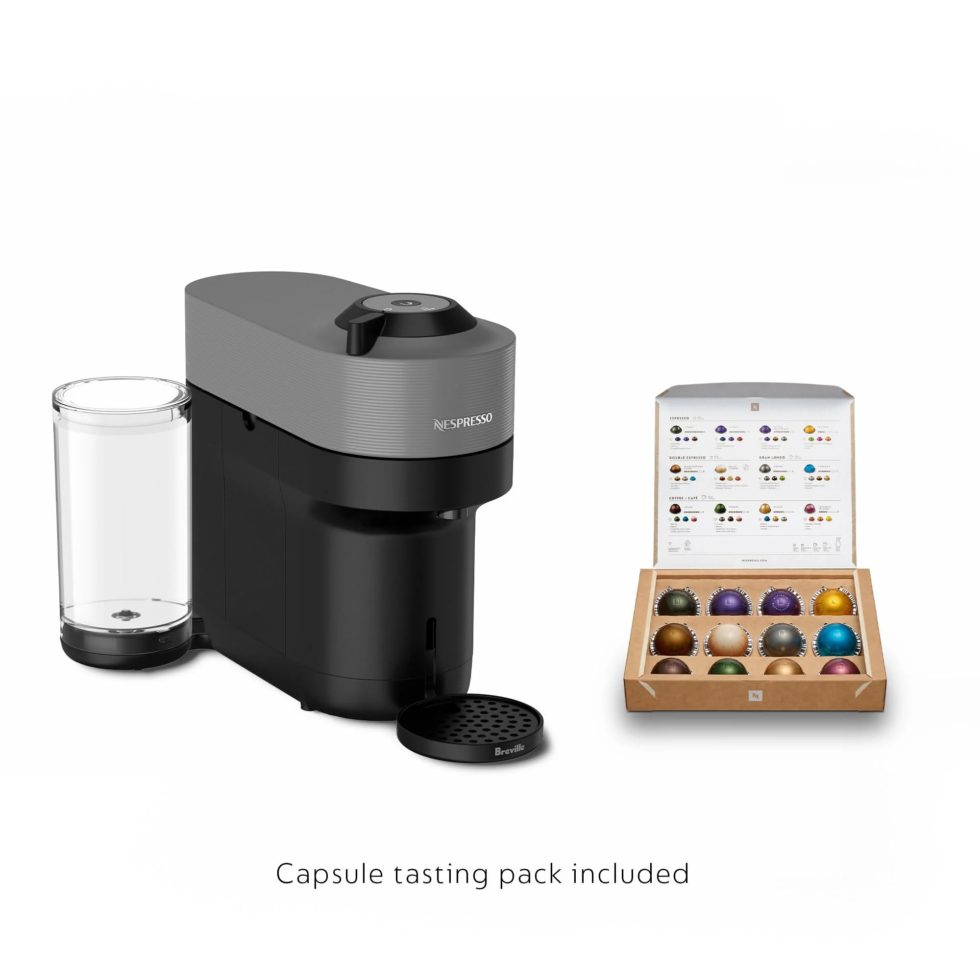 Nespresso Vertuo Pop+ Coffee Maker and Espresso Machine - Gray