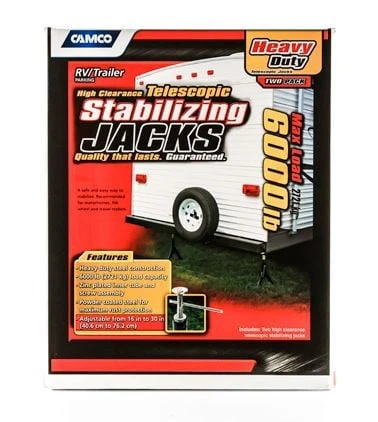 EAZ LIFT Adjustable Telescopic RV Jack, 16 to 30 Inches, 6,000 Pound Capacity