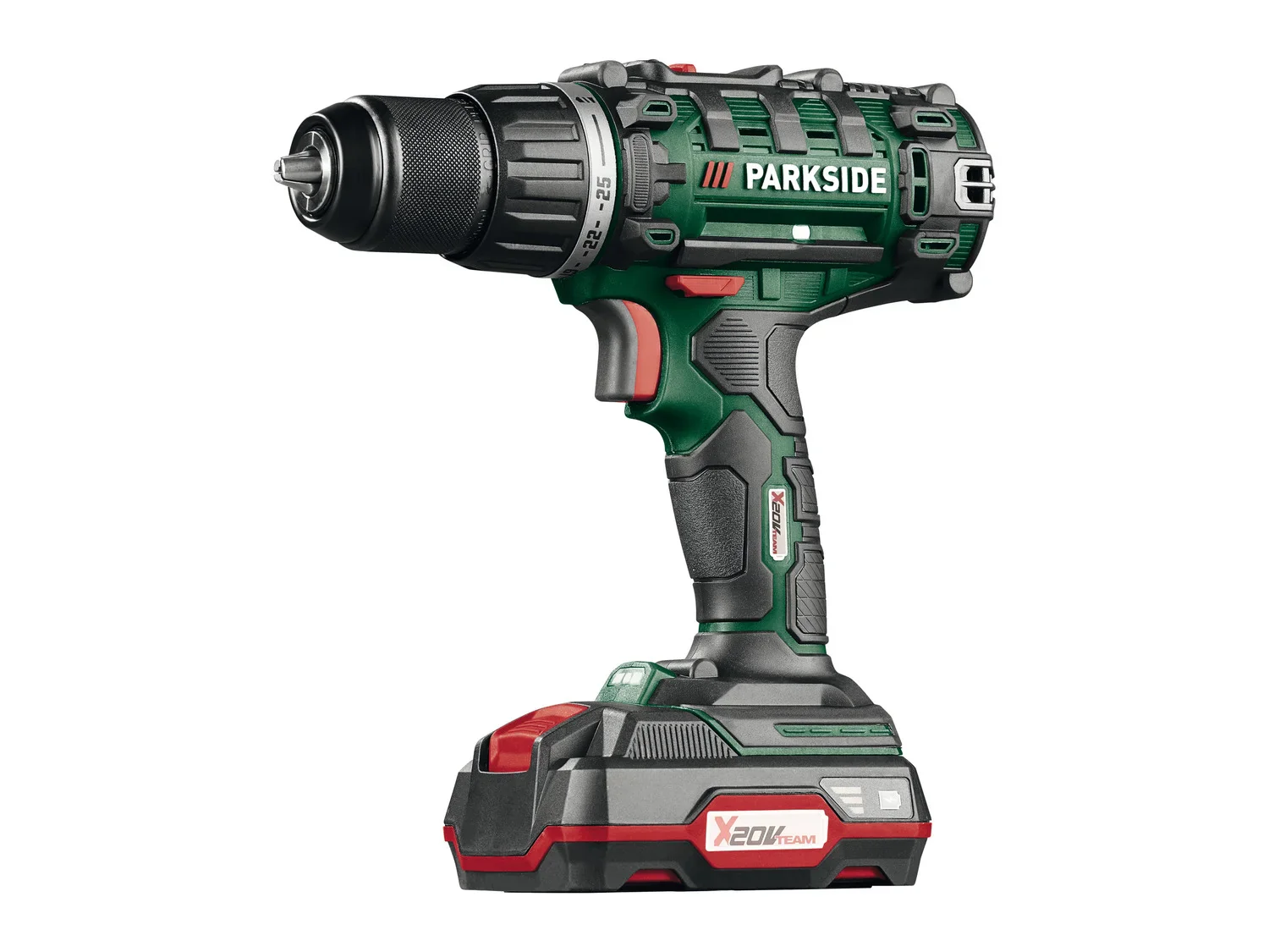 PARKSIDE Perceuse-visseuse sans fil PABS 20-Li G8, 20 V