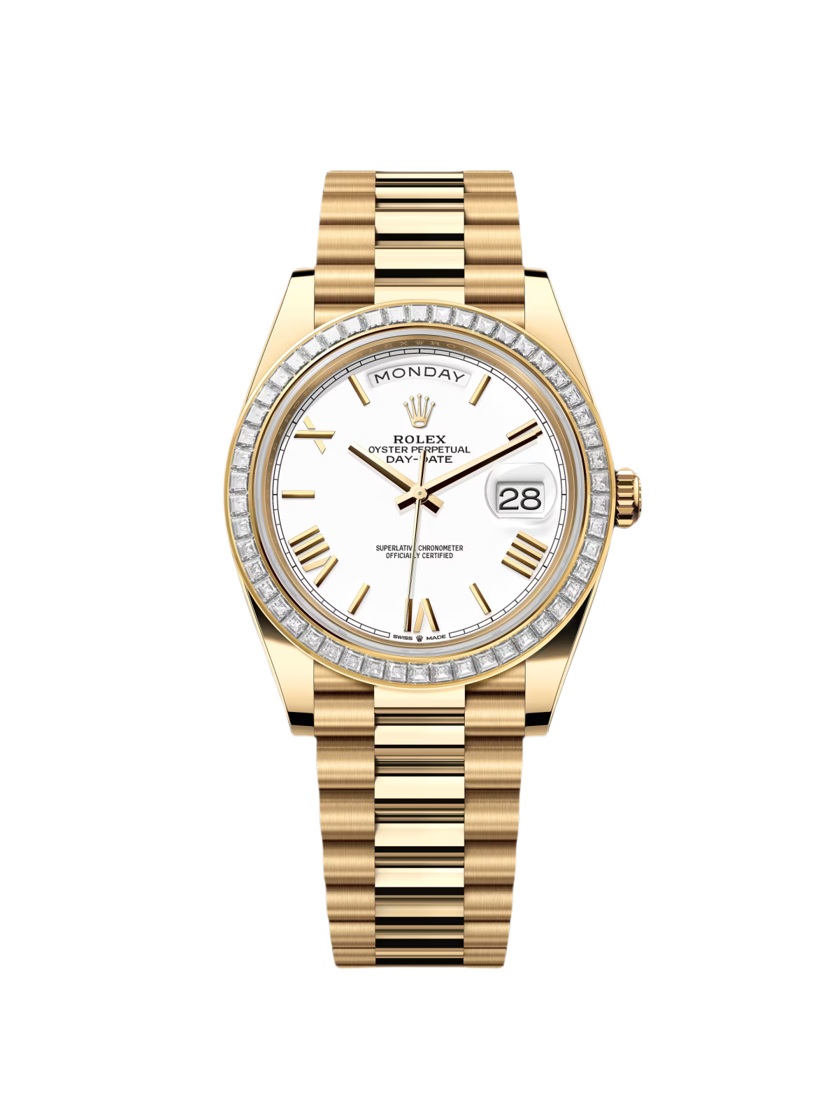 【Super Clone】RLX Day-Date 40mm 228398TBR-0033 White Dial President Watch