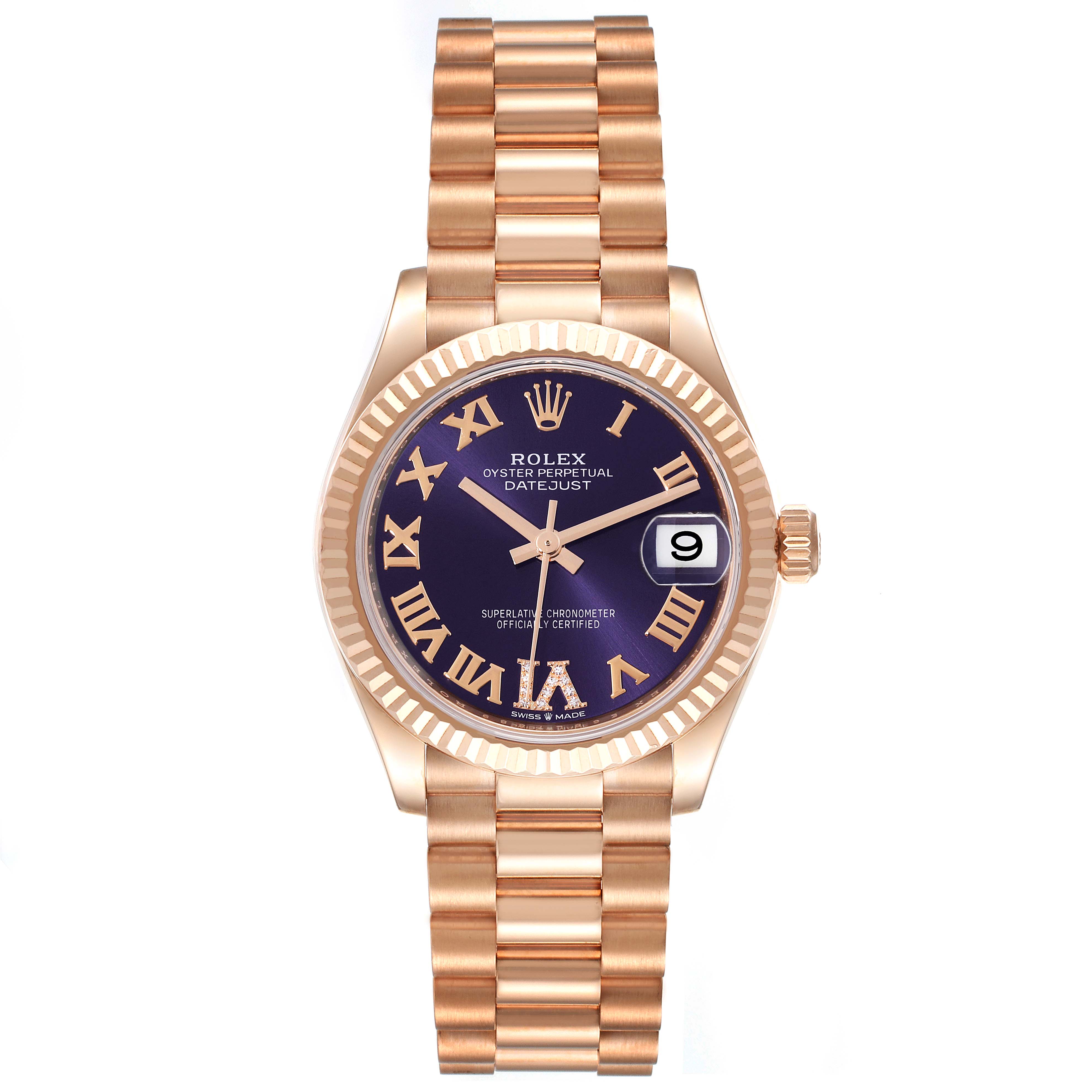 【Super Clone】RLX Datejust m278275-0029 Aubergine Dial 31mm