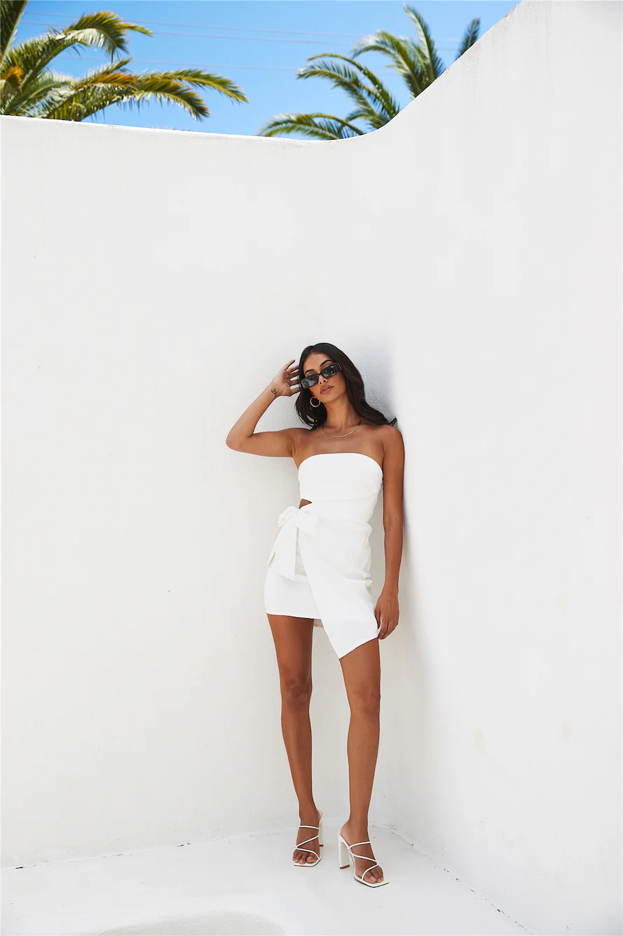 Dress It Up Mini Dress White