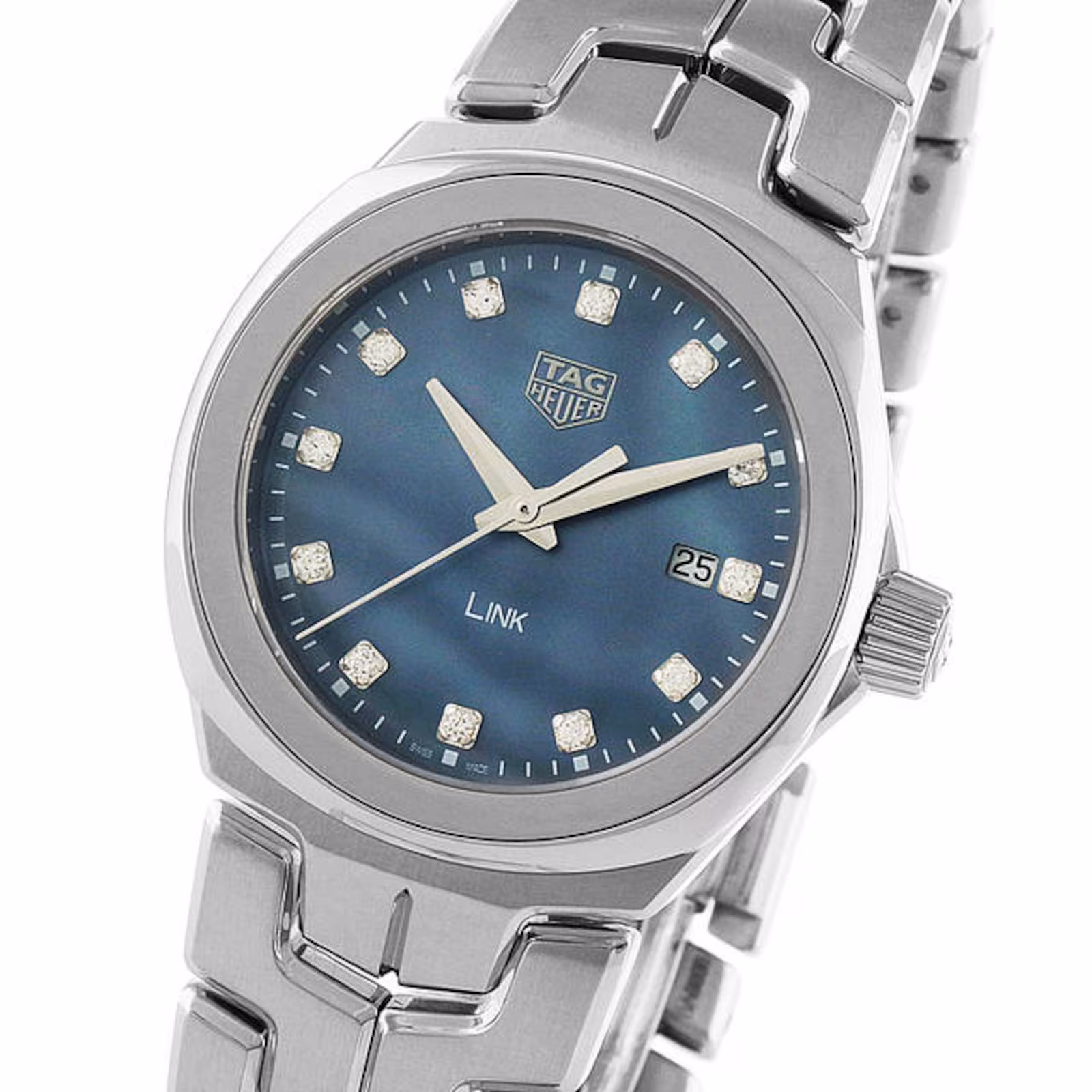 【Super Clone】TAG Heuer Link Quartz Date 32mm Mother Of Pearl Ladies Watch WBC1313.BA0600