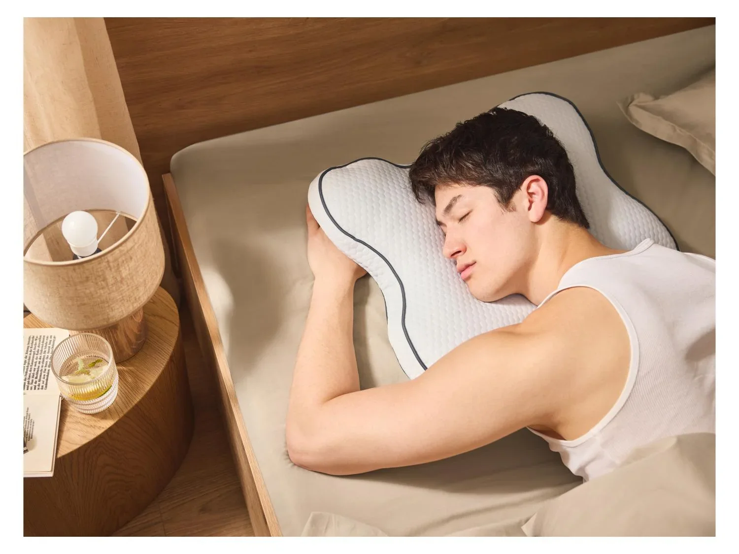 LIVARNO home Oreiller pour dormir sur le ventre