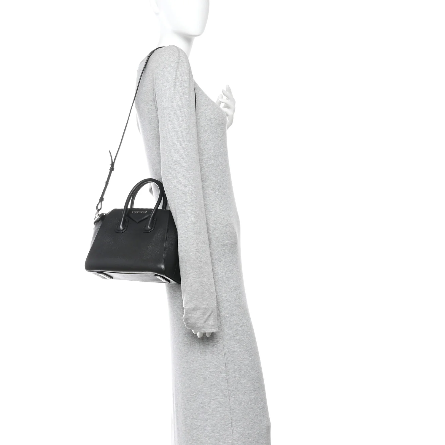 Sugar Goatskin Mini Antigona Black