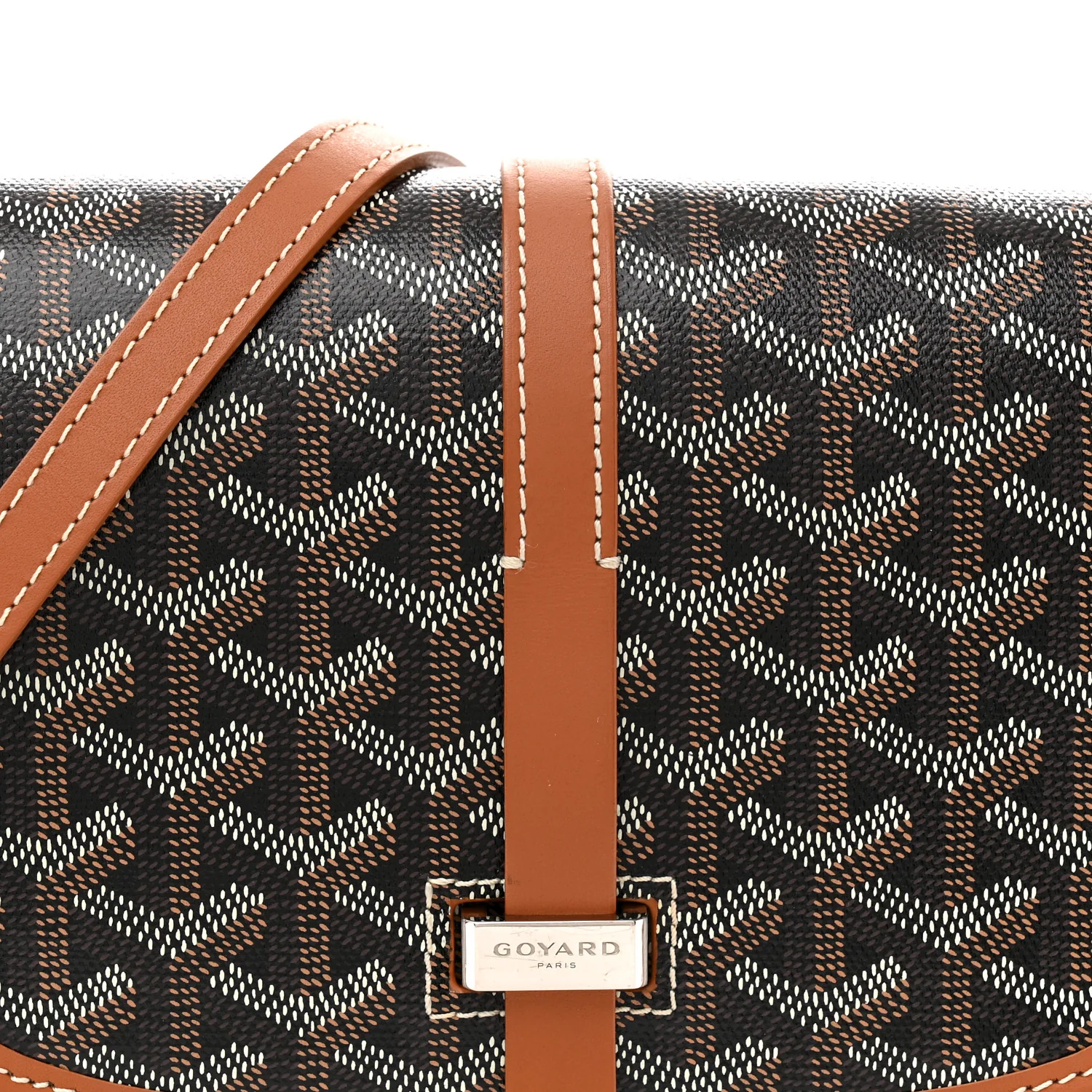 Goyardine Belvedere II PM Messenger Bag Black Gold