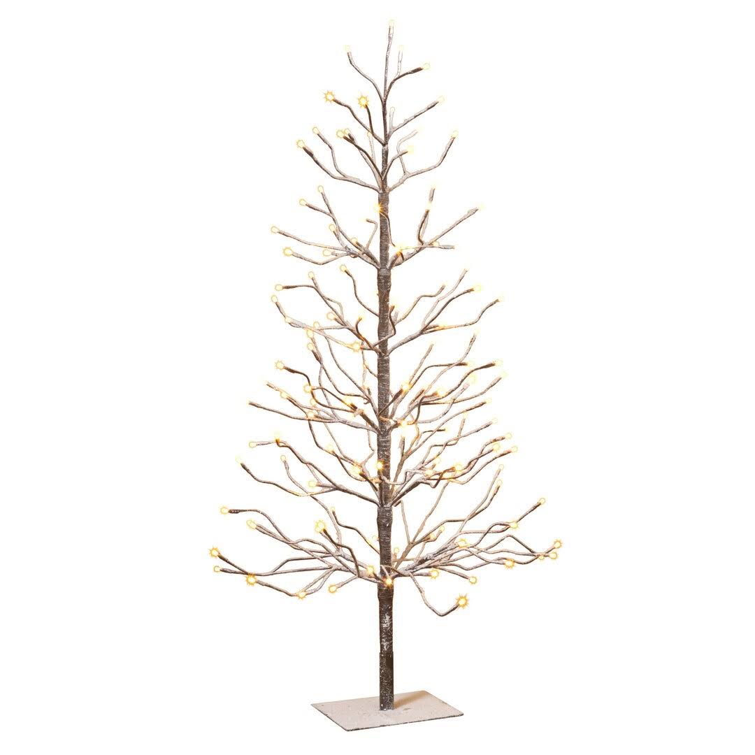 Electric Snowy Artificial Lighted Tree and Branches The Holiday Aisle