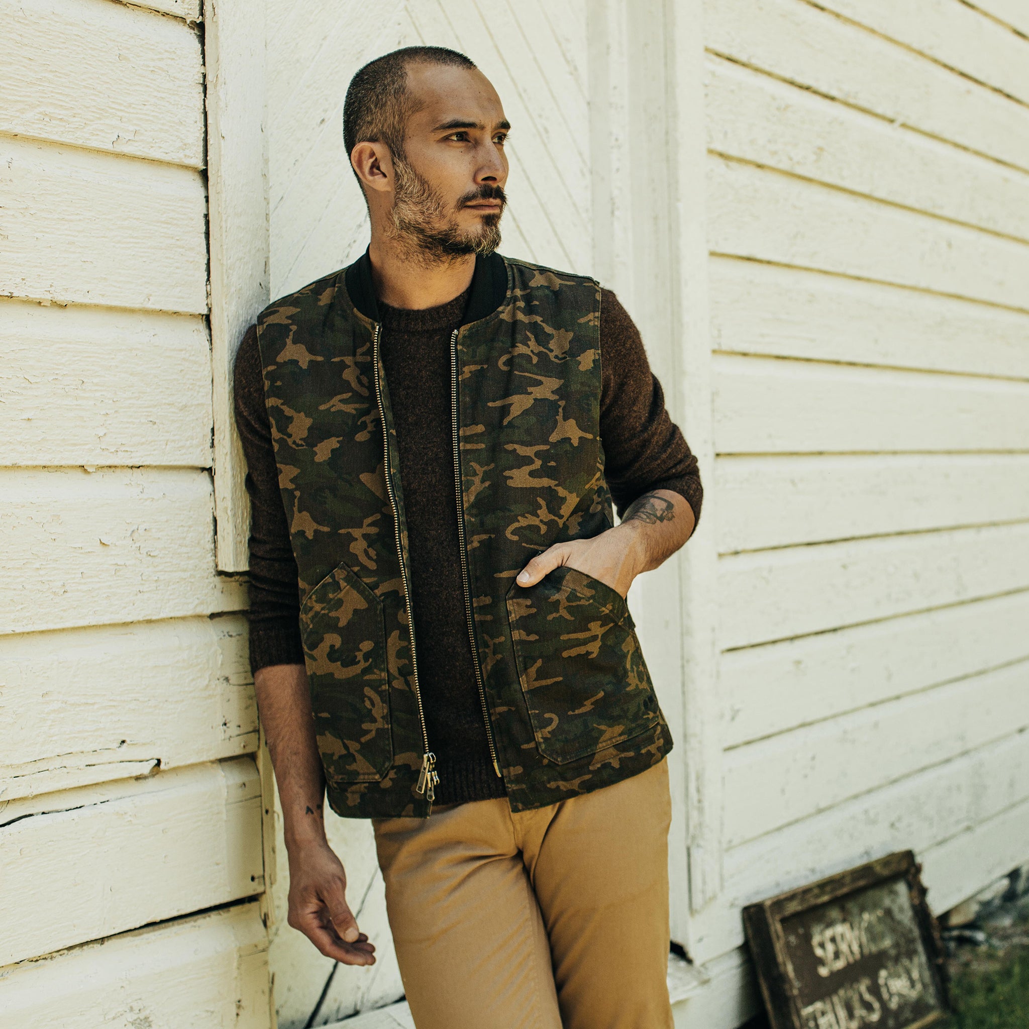 Gilet de travail Workhorse en camouflage Boss Duck