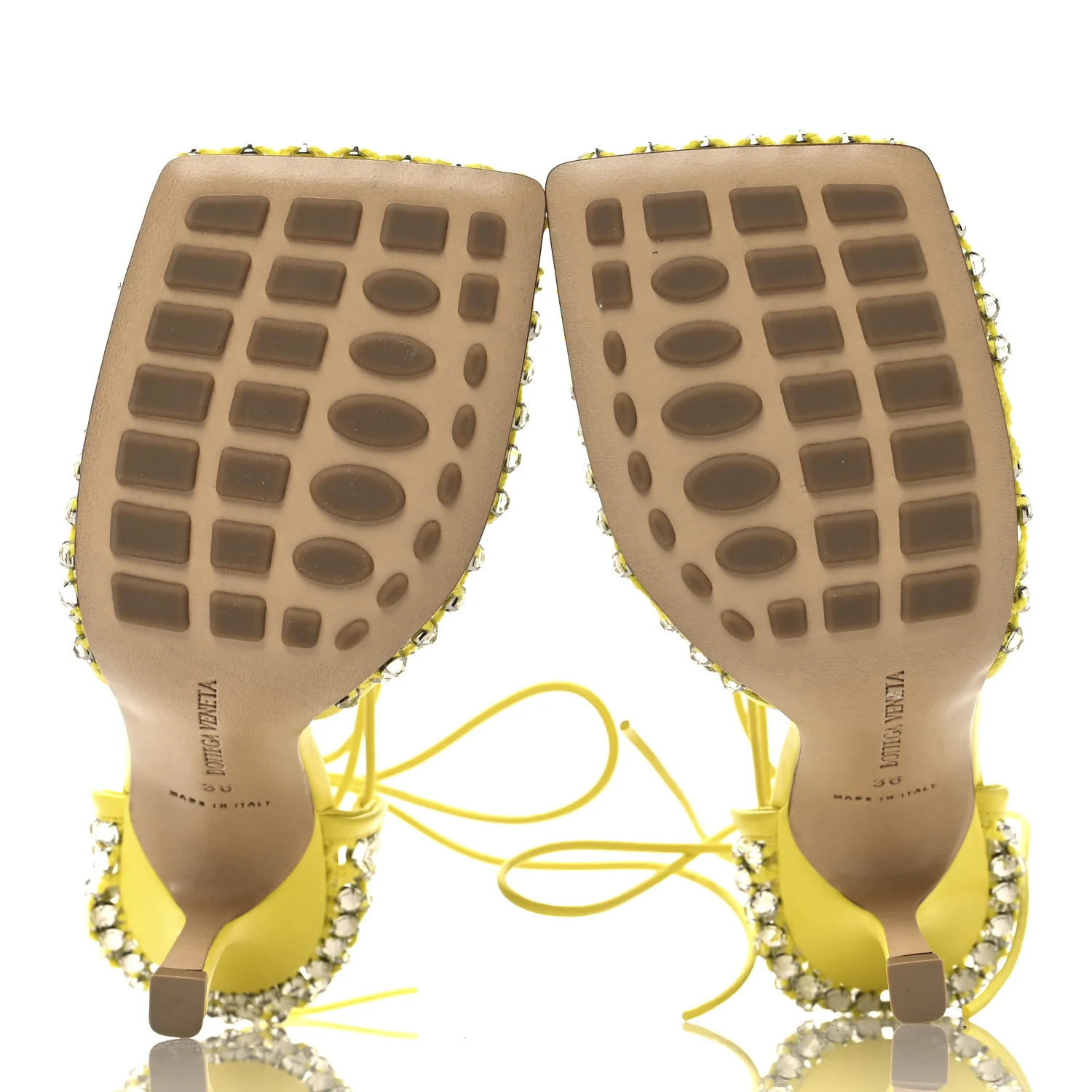 Mesh Nappa Crystal Embellished Sparkle Stretch Ankle Tie Sandals 36 36 Light House