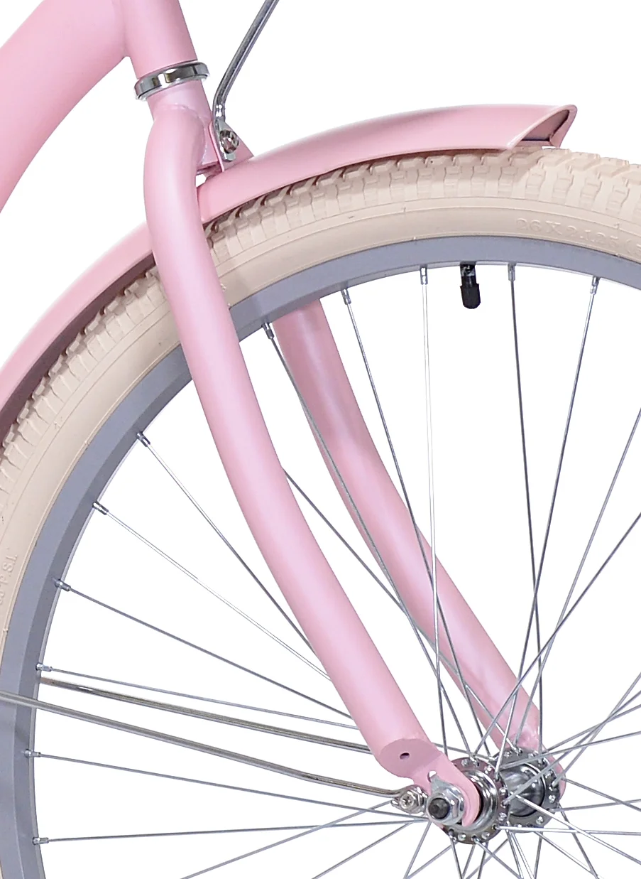 26 In Charleston Ladies Cruiser Bike, Pink Image 9