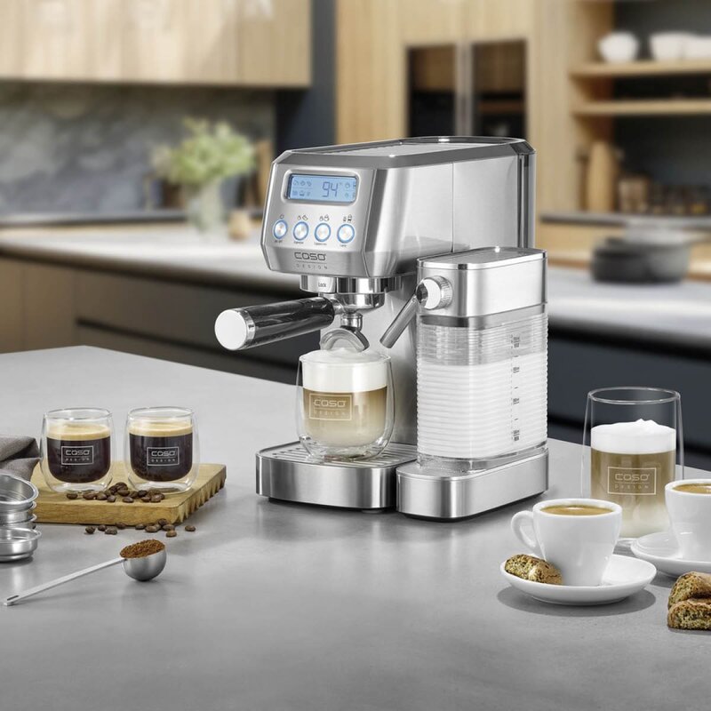 Gourmet Latte espressomaskin sølv