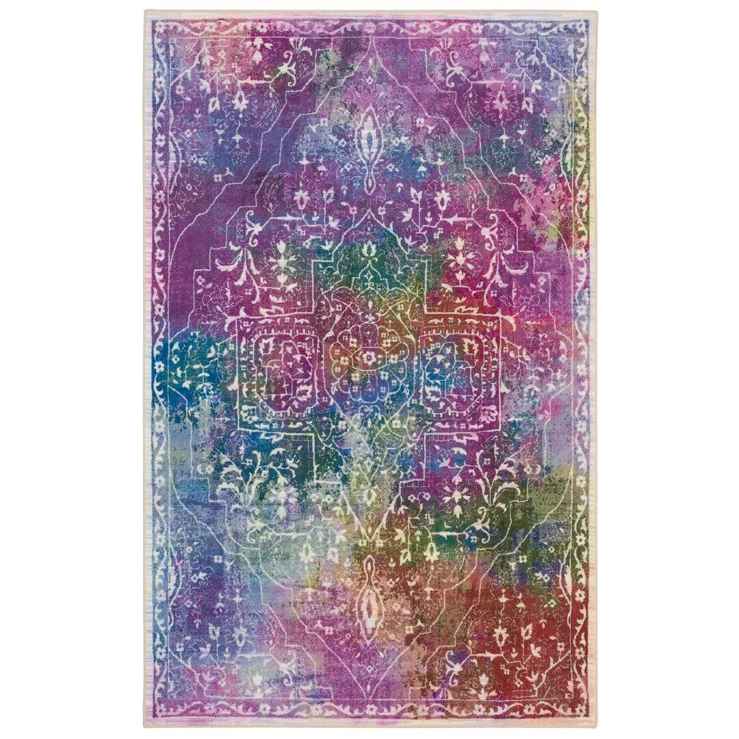 Bloomsbury Market Edinboro Purple Area Rug Size: Rectangle 5' x 8'