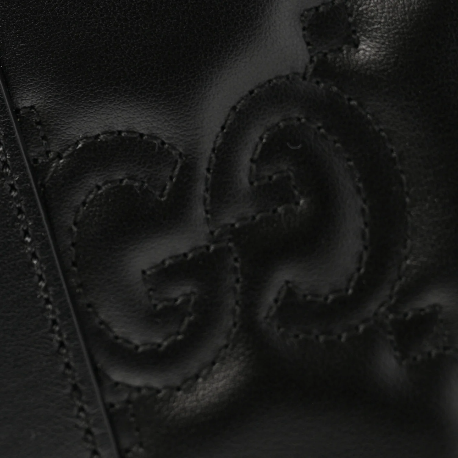 Calfskin GG Matelasse Tote Bag Black